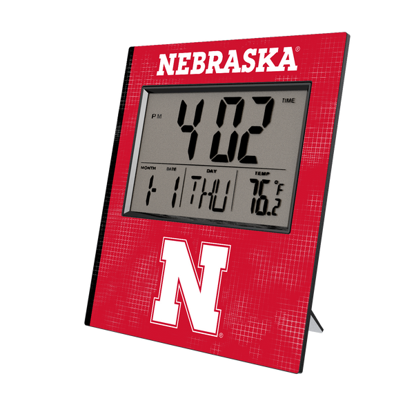 Nebraska Huskers N Hatch Wall Clock