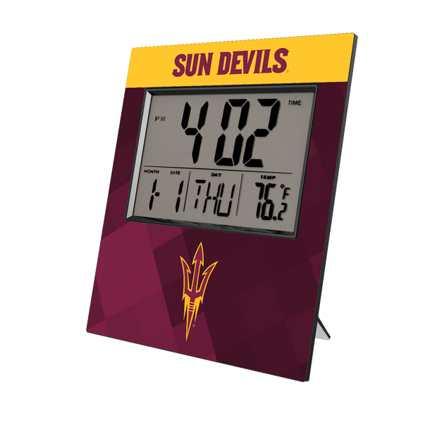 Arizona State Sun Devils Color Block Wall Clock
