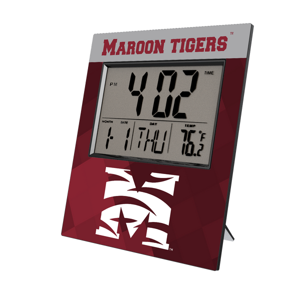 Morehouse Maroon Tigers Color Block Wall Clock