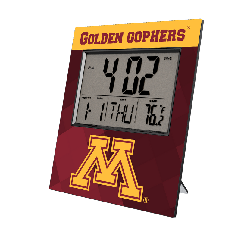 Minnesota Golden Gophers Color Block Wall Clock