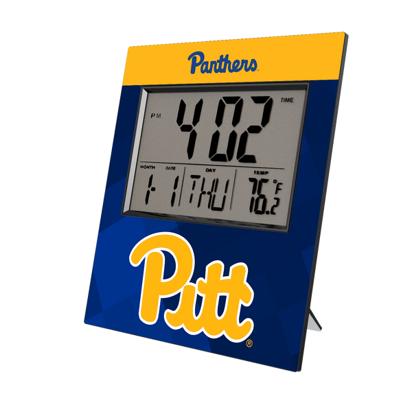 Pittsburgh Panthers Color Block Wall Clock