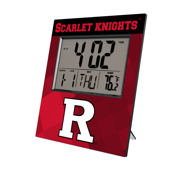 Rutgers Scarlet Knights Color Block Wall Clock