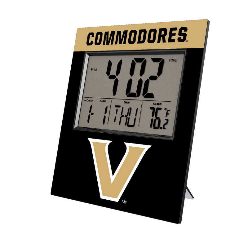 Vanderbilt Commodores Color Block Wall Clock