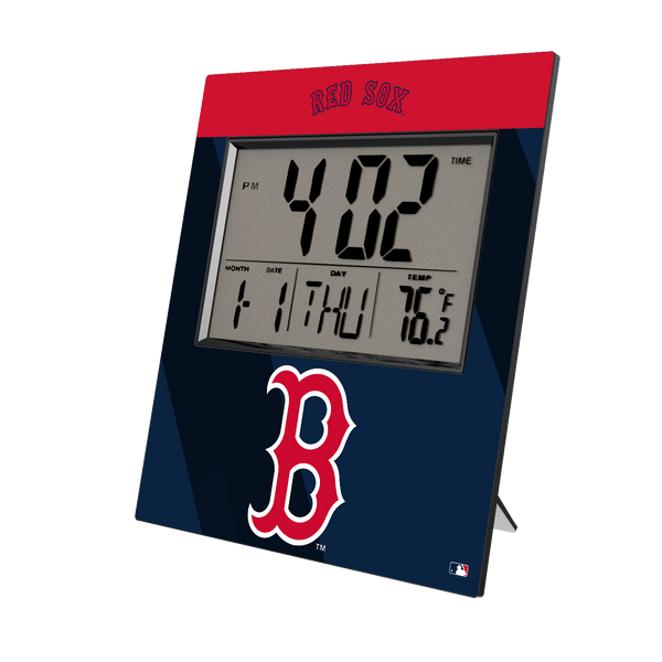 Boston Red Sox Color Block Wall Clock