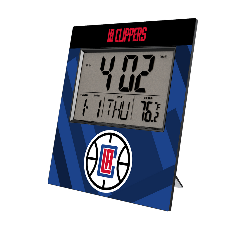 Los Angeles Clippers Color Block Wall Clock