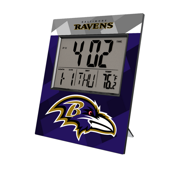 Baltimore Ravens Color Block Wall Clock