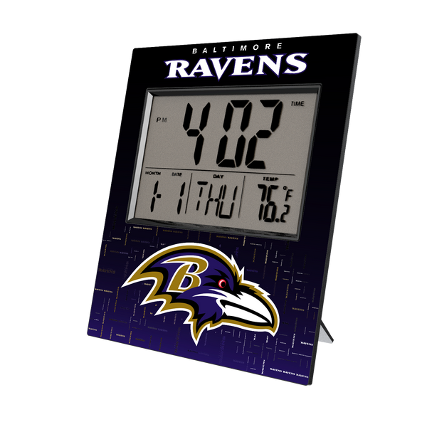 Baltimore Ravens Quadtile Wall Clock