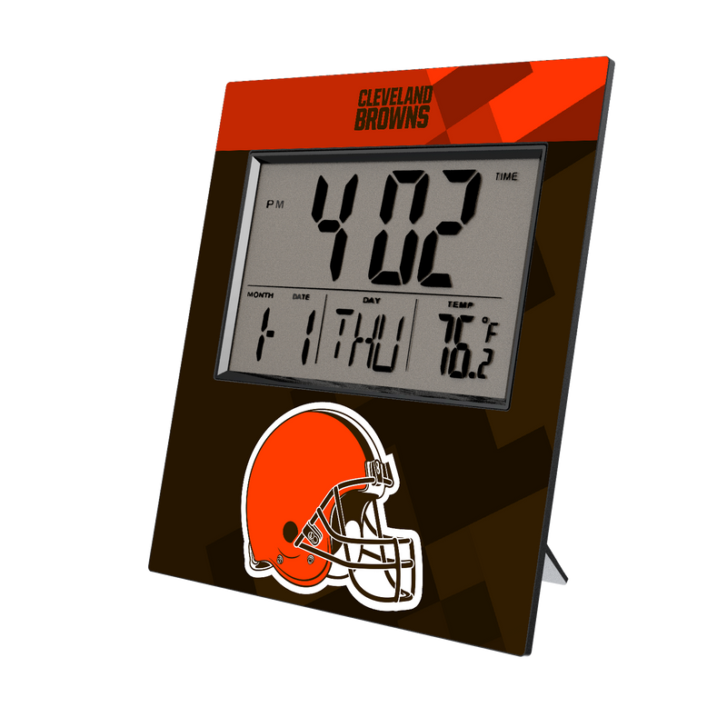 Cleveland Browns Color Block Wall Clock