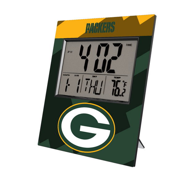 Green Bay Packers Color Block Wall Clock