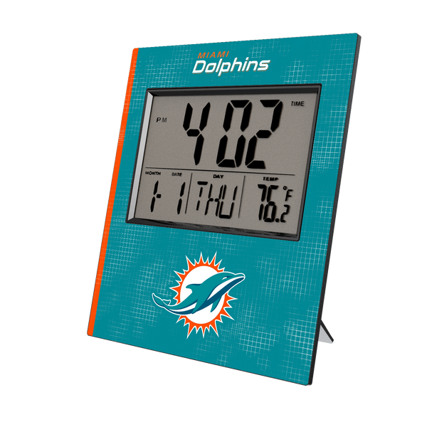 Miami Dolphins Hatch Wall Clock