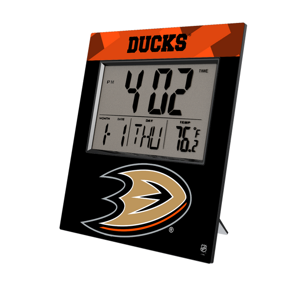 Anaheim Ducks Color Block Wall Clock