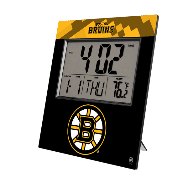 Boston Bruins Color Block Wall Clock