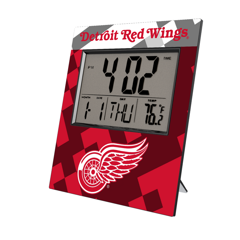 Detroit Red Wings Color Block Wall Clock
