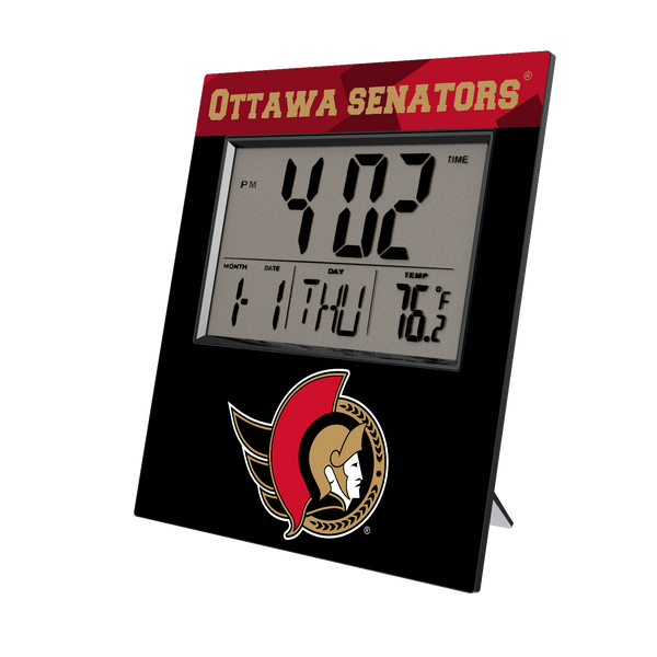 Ottawa Senators Color Block Wall Clock