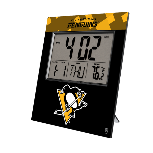 Pittsburgh Penguins Color Block Wall Clock