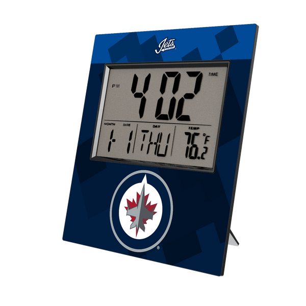 Winnipeg Jets Color Block Wall Clock