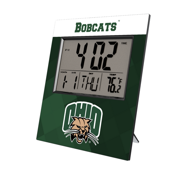Ohio University Bobcats Color Block Wall Clock
