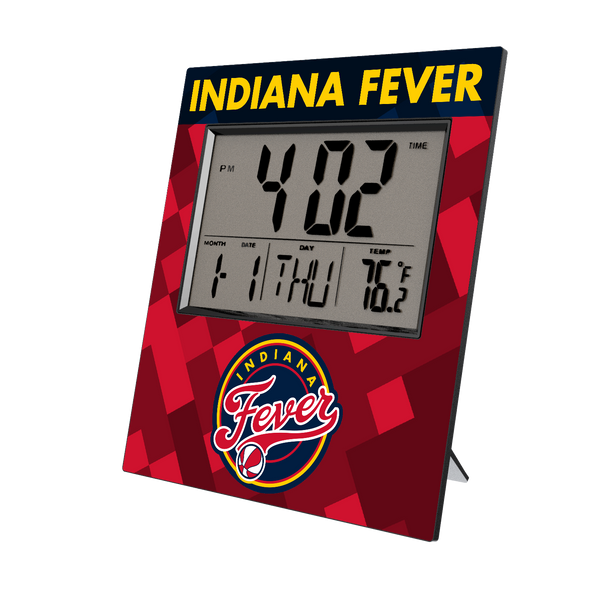 Indiana Fever Color Block Wall Clock