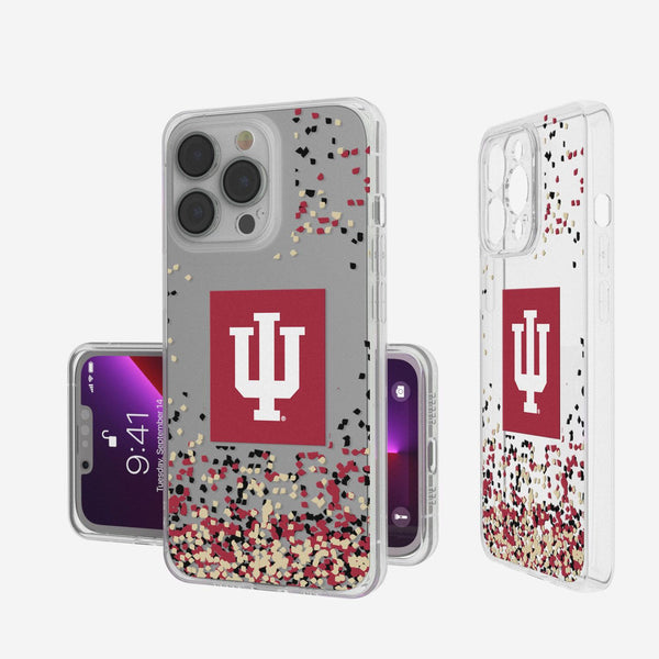 Indiana Hoosiers Confetti iPhone Clear Case