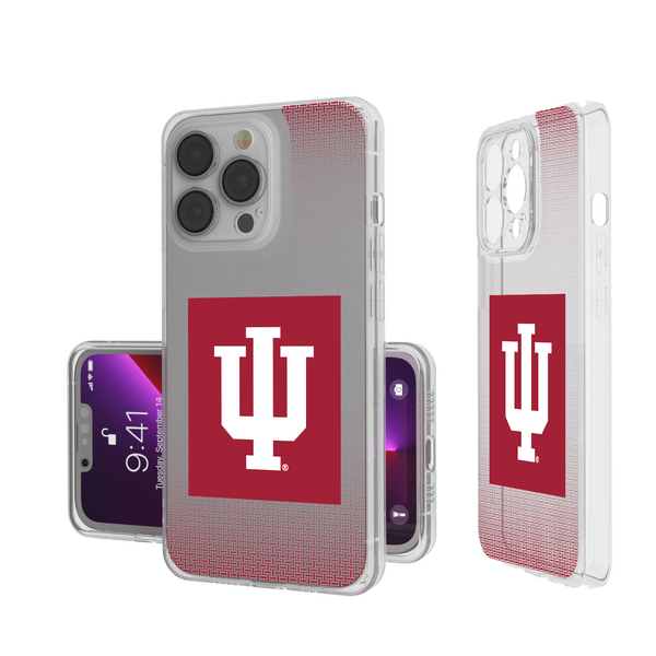 Indiana Hoosiers Linen iPhone Clear Phone Case