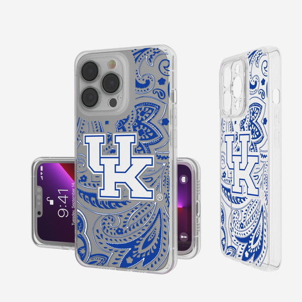 Kentucky Wildcats Paisley iPhone Clear Case