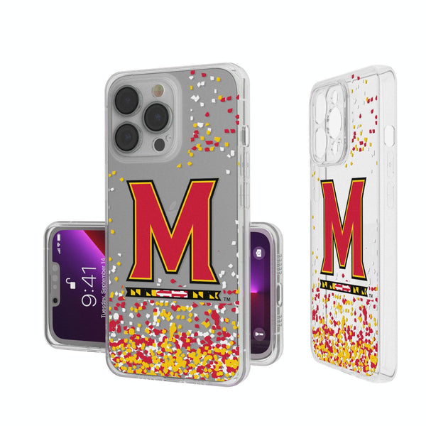Maryland Terrapins Confetti iPhone Clear Case