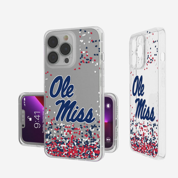 Mississippi Ole Miss Rebels Confetti iPhone Clear Case