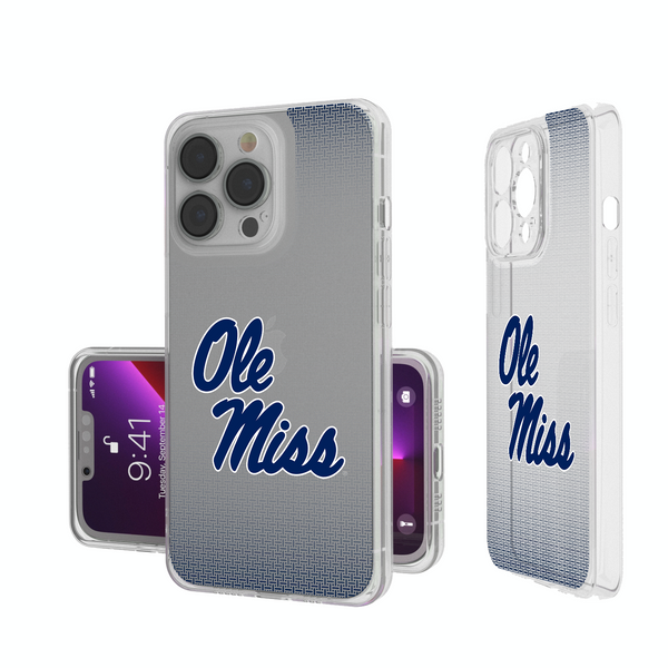 Mississippi Ole Miss Rebels Linen iPhone Clear Phone Case