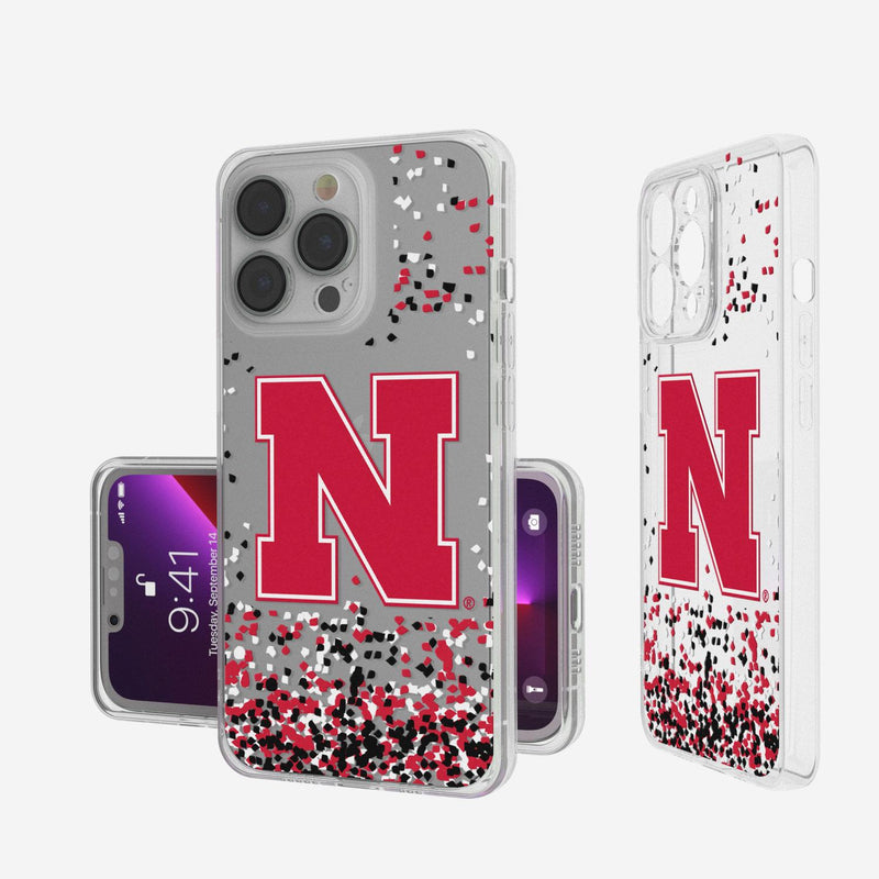 Nebraska Huskers N Confetti iPhone Clear Case