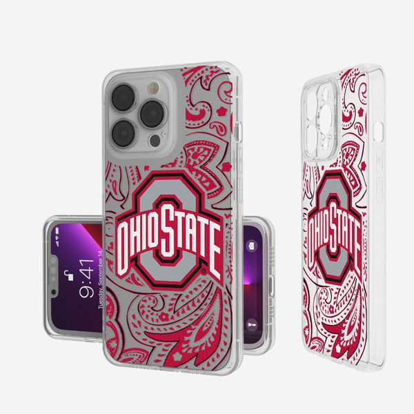 Ohio State Buckeyes Paisley iPhone Clear Case