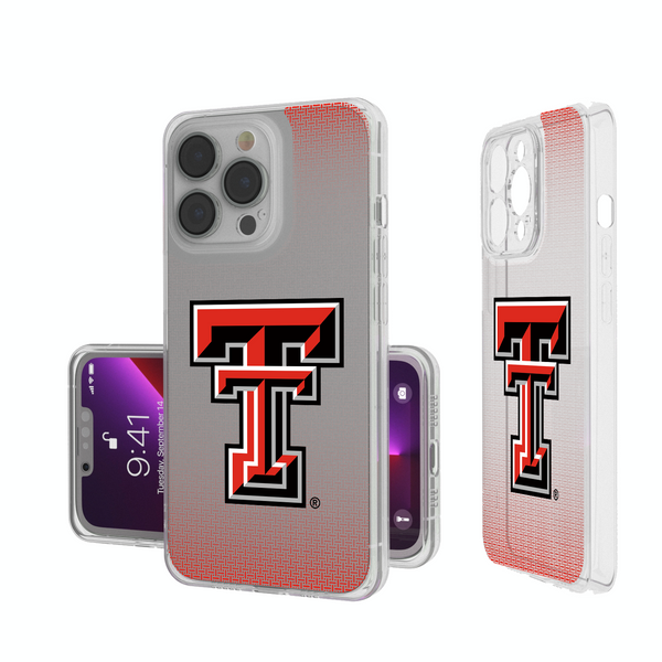 Texas Tech Red Raiders Linen iPhone Clear Phone Case