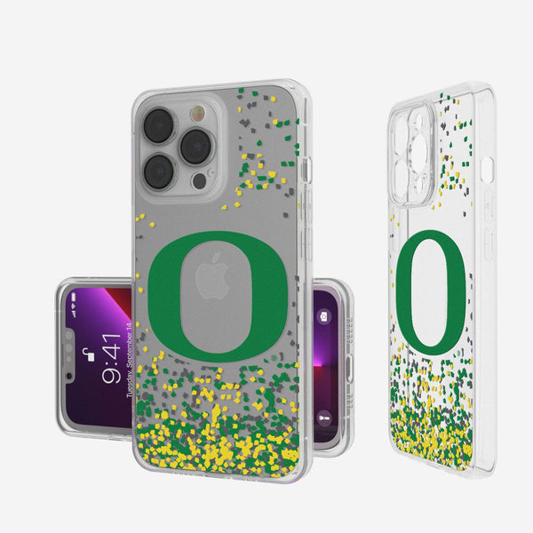 Oregon Ducks Confetti iPhone Clear Case