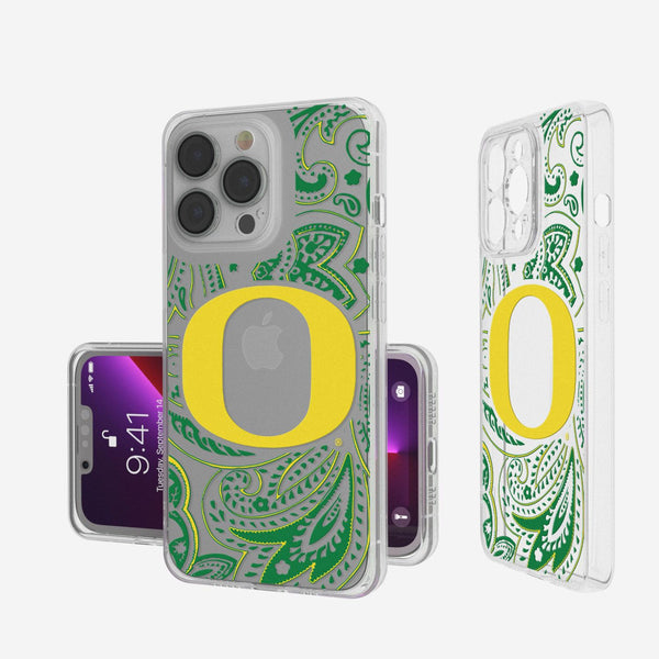 Oregon Ducks Paisley iPhone Clear Case
