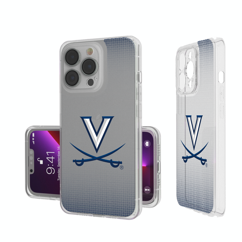 Virginia Cavaliers Linen iPhone Clear Phone Case