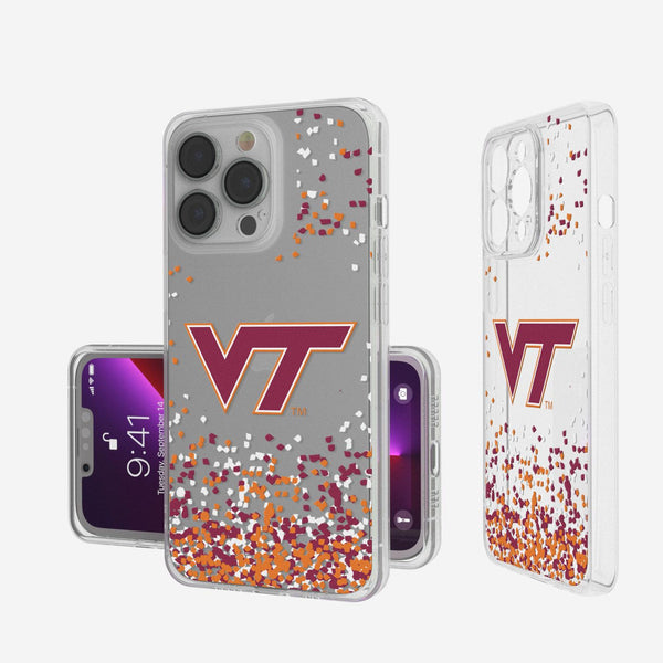 Virginia Tech Hokies Confetti iPhone Clear Case
