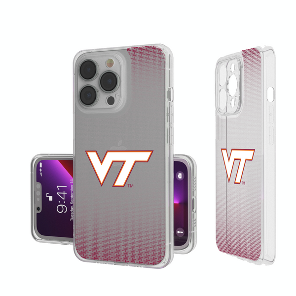 Virginia Tech Hokies Linen iPhone Clear Phone Case