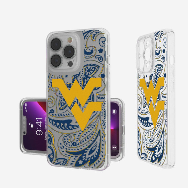 West Virginia Mountaineers Paisley iPhone Clear Case