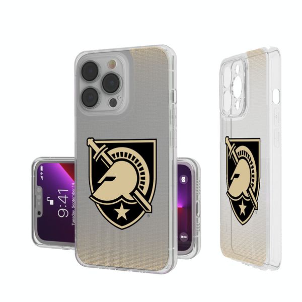 Army Academy Black Knights Linen iPhone Clear Phone Case