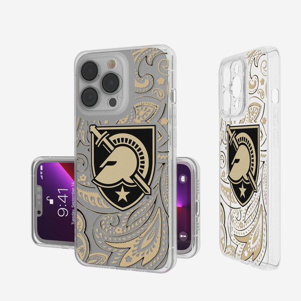 Army Academy Black Knights Paisley iPhone Clear Case
