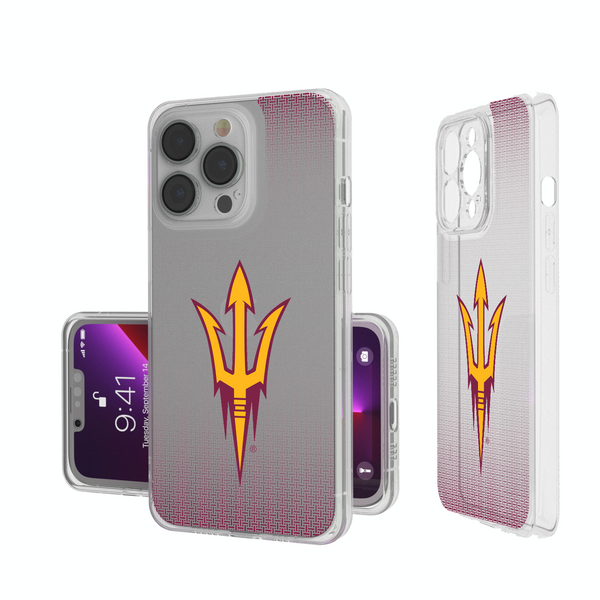 Arizona State Sun Devils Linen iPhone Clear Phone Case