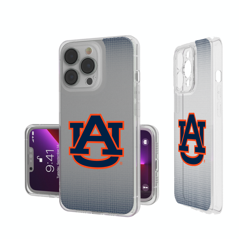 Auburn Tigers Linen iPhone Clear Phone Case