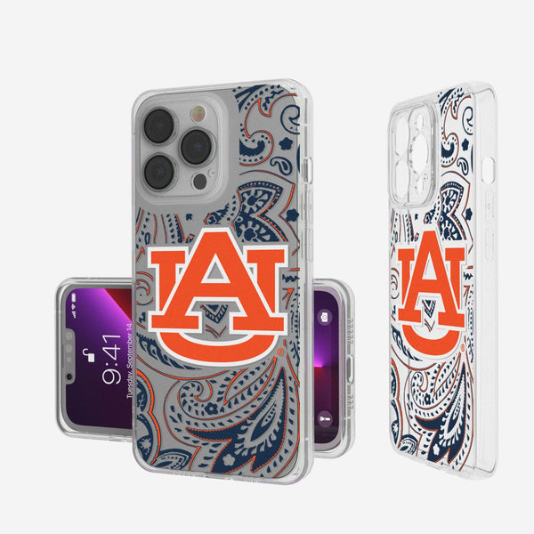 Auburn Tigers Paisley iPhone Clear Case