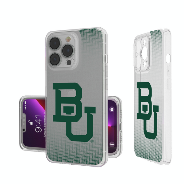 Baylor Bears Linen iPhone Clear Phone Case