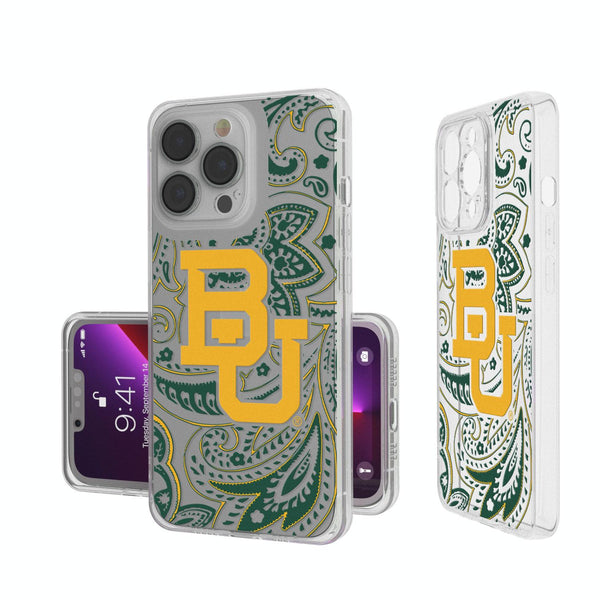 Baylor Bears Paisley iPhone Clear Case