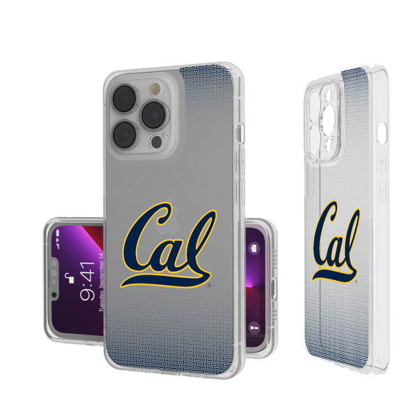 California Golden Bears Linen iPhone Clear Phone Case