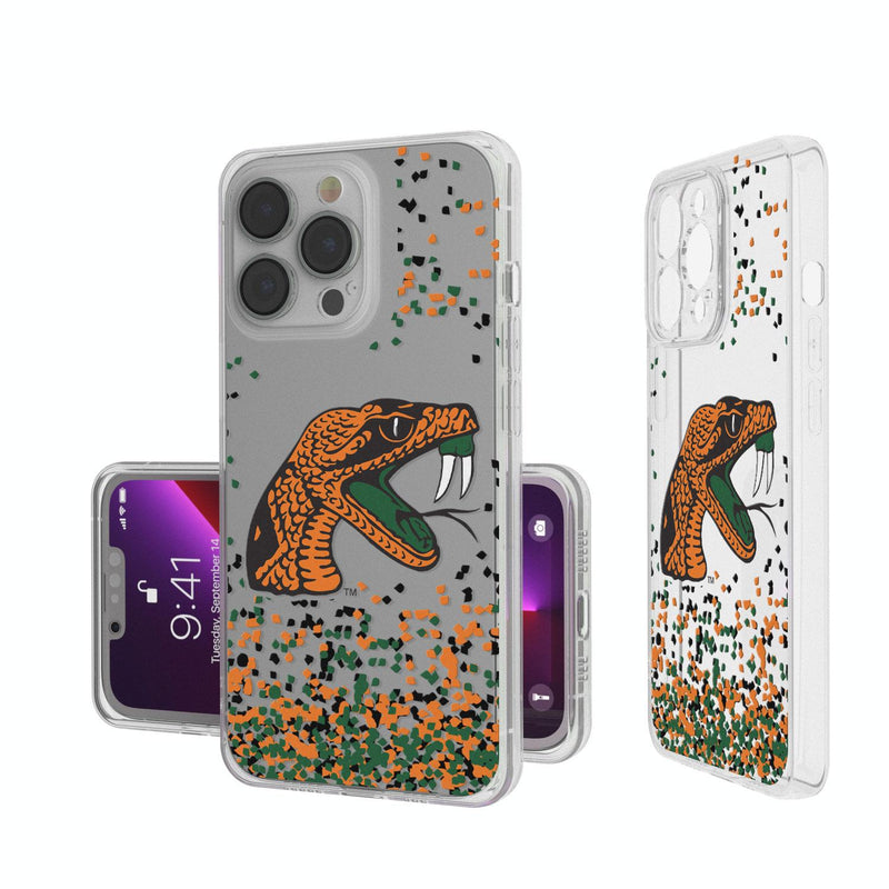 Florida A&M Rattlers Confetti iPhone Clear Case