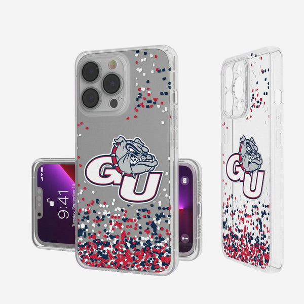 Gonzaga Bulldogs Confetti iPhone Clear Case