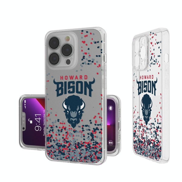 Howard Bison Confetti iPhone Clear Case