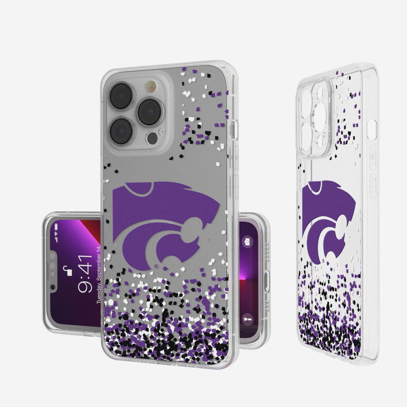 Kansas State Wildcats Confetti iPhone Clear Case