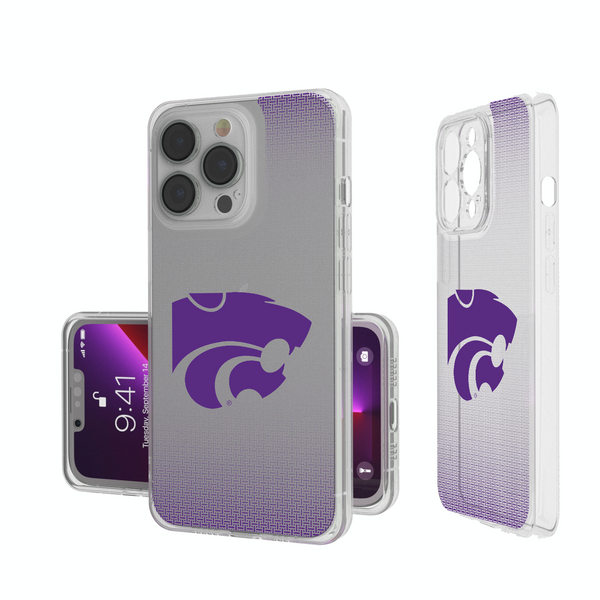 Kansas State Wildcats Linen iPhone Clear Phone Case